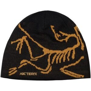 arcteryx bird head toque black/ 24k gold